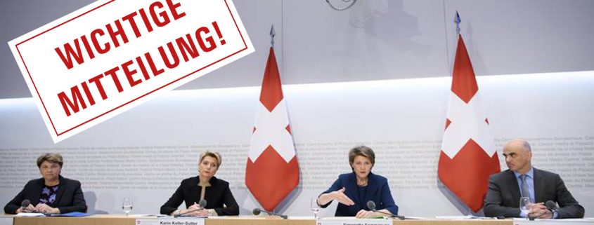 Wichtige Mitteilung Corona