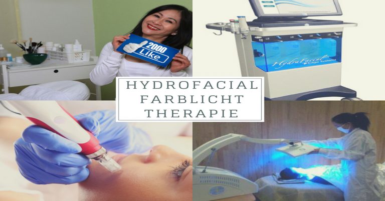 Farblichtherapie mit Hydrofacial kombiniert