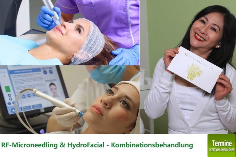 RF Microneedling und Hydrofacial Kombination